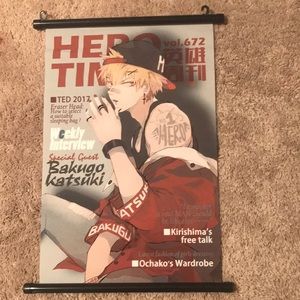 Bakugou katsuki magazine poster 13in by 17in
